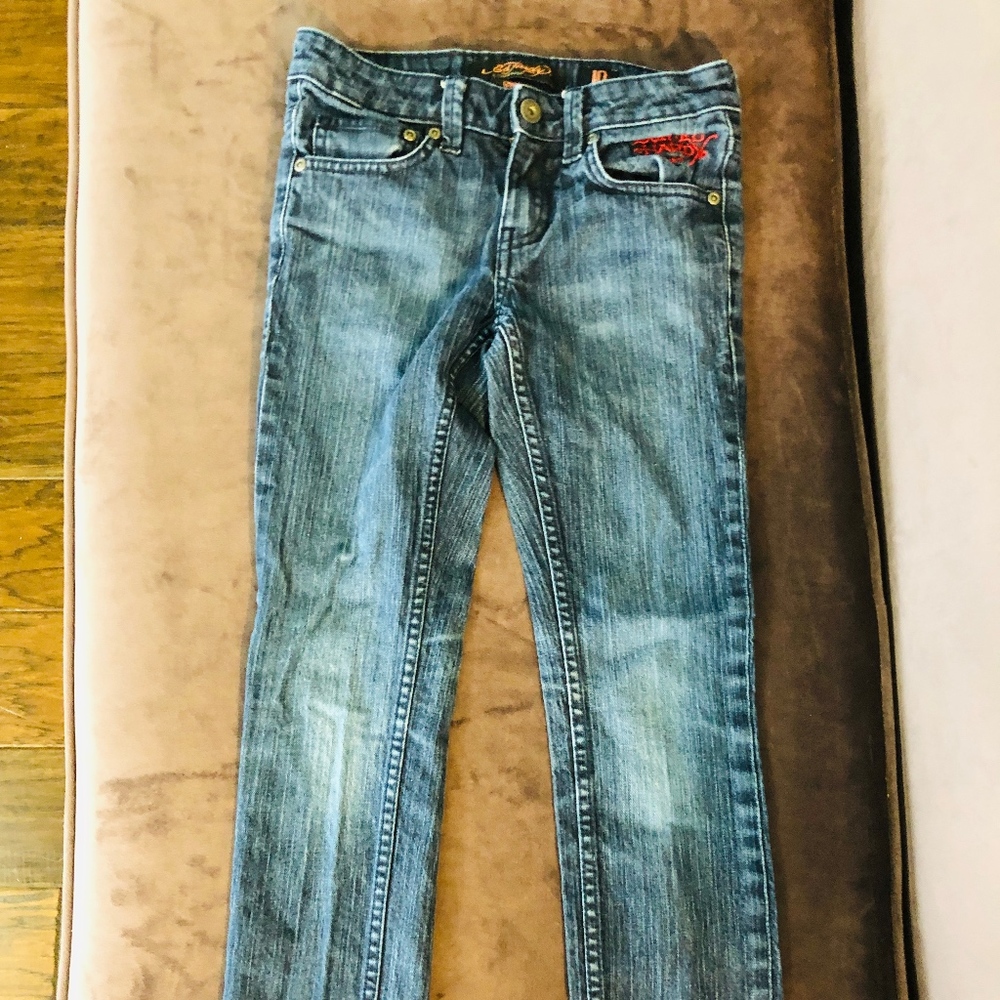 Ed Hardy Designer Girl Jeans size 10.